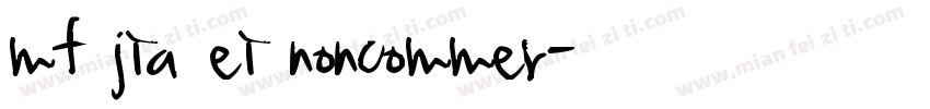 mf jia ei noncommer字体转换
